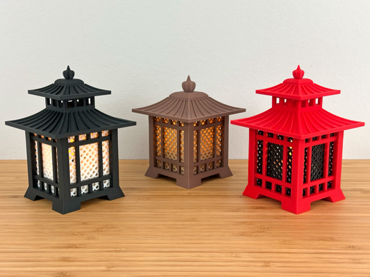 Twin T Farm Lantern Trio (3 Mini Japanese Tea Light Lanterns) – Lamps