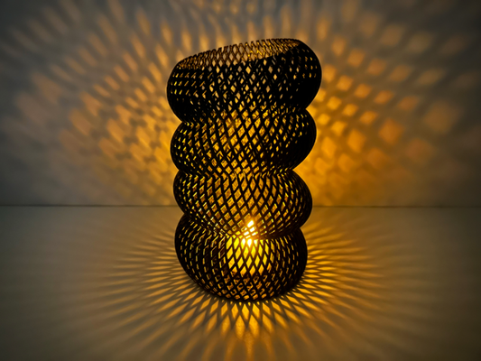 Twin T Farm Elliptic Resonance Vase (Spiral Mesh) – Vases
