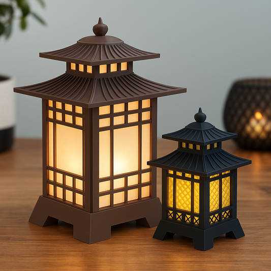 Twin T Farm Lantern Duo (Mini + Large Japanese Lanterns) – Uncategorized
